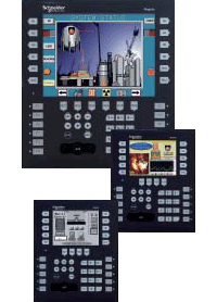 Magelis XBTGK - графические терминалы Schneider Electric с клавиатурой в монохромном или цветном исполнениях